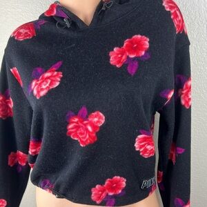 PINK Victoria’s Secret Floral Pullover Hoodie Sweater S